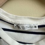 ZARA  black & white stretch crop top Size Large Photo 3