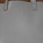 Hashtags Leatherworks Maine Croc Embossed Leather Tote Style Bag Gray Photo 6