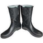 Sperry  Top-Sider Black Quilted Rubber Waterproof rain Boots Women's Shoes 10 Photo 3