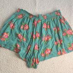 Matilda Jane  Teal and Pink Floral High Waist Shorts Photo 3