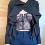 Nasty Gal Ruffle Peplum Blazer Photo 0