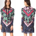 NWT Saloni Alena Short Silk Dress Size 4 Black Photo 1