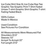 Ice Cube Shirt Size XL Rap Tee Graphic Tee Graphic Print T-Shirt Faded Unisex T-shirt Photo 1