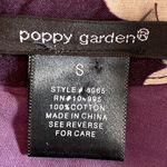 Poppy Garden Floral Cotton Dress Purple Photo 2