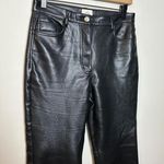 Wilfred Free Wilfred- The Melina Flare Pant Black Vegan Leather High-Rise Photo 3