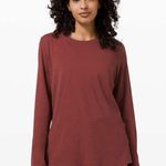 Lululemon Women’s Ever Ready Long Sleeve in Savannah Red Size 4/6 Photo 0