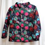 The North Face - Hooded Insolated Jacket, Hyvent, Black w/ Multicolor Circles Photo 0