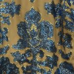 Neiman Marcus  For Target Tracy Reese Brown Blue Sequined Lined Shirt Size‎ Small Photo 2