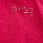 Aerie Offline by Real Me Square Neck Crop Top Hot Pink Size L Photo 2