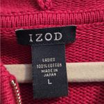 IZOD  Women's Red Hooded Sweater Photo 11