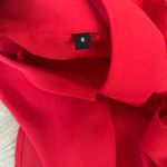 The Kooples NWOT  Red Button Down Lace Panel Sleeve Blouse Shirt Top Size S Photo 5