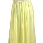 Vintage 70s Yellow Mesh & Lace Plunge Maxi Dress Medium Fairy Coquette Sheer Photo 0