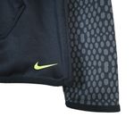 Nike  Womens S Therma Fit Just Do It Black Yellow Oversized Pullover Hoodie Photo 5