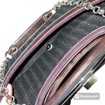 Apt. 9  Womens Clutch Purse Handbag Bagette with Chain Strap Black Brown Silver Photo 6