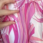 MELISSA ODABASH Keri Ruffle Tiered Print Coverup Dress Orchid Pink Size Large Photo 9