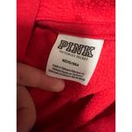 PINK red and black contrast logo hoodie Size M Photo 1