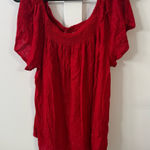Maurice's  Vibrant Red Blouse Photo 0