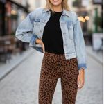 BLANK NYC NWT Leopard Corduroy Mid-Rise Skinny Jeans Photo 0