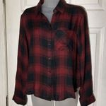 beach lunch lounge top Red Black Buffalo Plaid Check Small Button Up S Photo 0