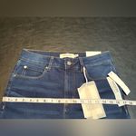 Tahari  Dark Blue High-rise Crop MiniBoot Cut Jeans NWT size 8/29 Photo 10
