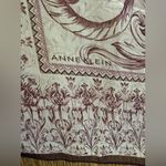 Anne Klein Vintage 1980s X Vera Companies Purple Baroque Floral Silk Scarf 32x32 Photo 4