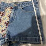 Bullhead Denim Co Bullhead Blue and Patterned Jean Shorts Photo 3