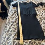 Free People Beach Happy Hour Mini Dress Black Blouson Ribbed Stretch Cutout S Photo 13