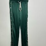 The Kooples Piped Side-Snap Drawstring Track Pants Green Photo 2