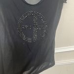 Emporio Armani $595  Woman rhinestones Top limited edition black size 36 Photo 0