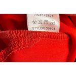 Listicle  Womens Size L Overall Style Jumper Dress Coral Orange Buttons Stretch Photo 8