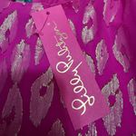 Lilly Pulitzer 62 NWT  FRANCIS FLOUNCE sleeve SILK Raz Leopard Metallic Photo 5