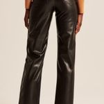 Abercrombie & Fitch Abercrombie Vegan Leather Ankle Pants Photo 2