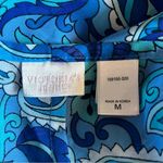 Victoria's Secret Victoria’s Secret Swim Cover Up Pants Size Medium Blue Sheer Paisley Pool Beach Photo 3
