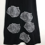 Vintage Chad’s Place Womens L Black Denim Pinafore Dress Overalls Lagenlook Size L Photo 6