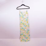 ASOS  Design Linen Cotton Cami Tank Side Slit Maxi Dress In Pastel Floral Print 4 Photo 4