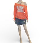 PINK - Victoria's Secret PINK Victoria’s Secret- Neon Coral Pullover Photo 1