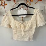 Urban Romantics  Cream Textured Blouse Photo 1