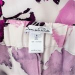 Oscar de la Renta Floral 100% Silk Pants Size 8 Photo 2