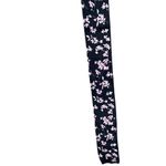 Vintage Casual Corner Annex 100% Silk Floral Print Scarf Black Photo 3