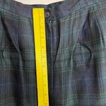 Le Suit  Petite Plaid Skirt 2 piece Suit Green Blue Black Size 8P Preppy Classic Photo 9