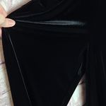 EXPRESS  BLACK VELVET CROSS STRAP BACK STRAIGHT LEG JUMPSUIT MEDIUM Photo 6