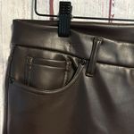 NYDJ NWOT  Marilyn Faux Leather Straight Leg Pants Photo 4