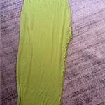Vibrant Strapless Lime Dress Green Size L Photo 2