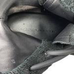 Puro Secret Wedge Platform Textured Leather Ankle Lace Up Boots Size 40 Black Photo 9