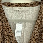 Loft  NWT Leopard Print Button Front Long Midi Dress Photo 2