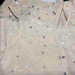 Club Monaco Club‎ Monaco Silk Sequined Sheer Nude Tank Top Size Small Photo 8