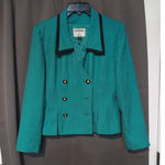 Kasper for A.S.L Women's Teal Blazer, Vintage Size 6 Jacket, Classic Outerwear Photo 0