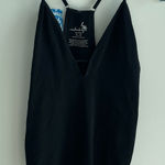 Free People  Black Strappy Bodysuit Seamless Photo 0