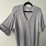 Nicole Miller BKE Womens Sweater Medium Short Sleeve Boho Casual Minimalist Capsule Academia Photo 5