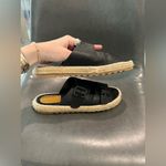 Black Double Strap Sandals Free to Roam Espadrille Size 8 Photo 2